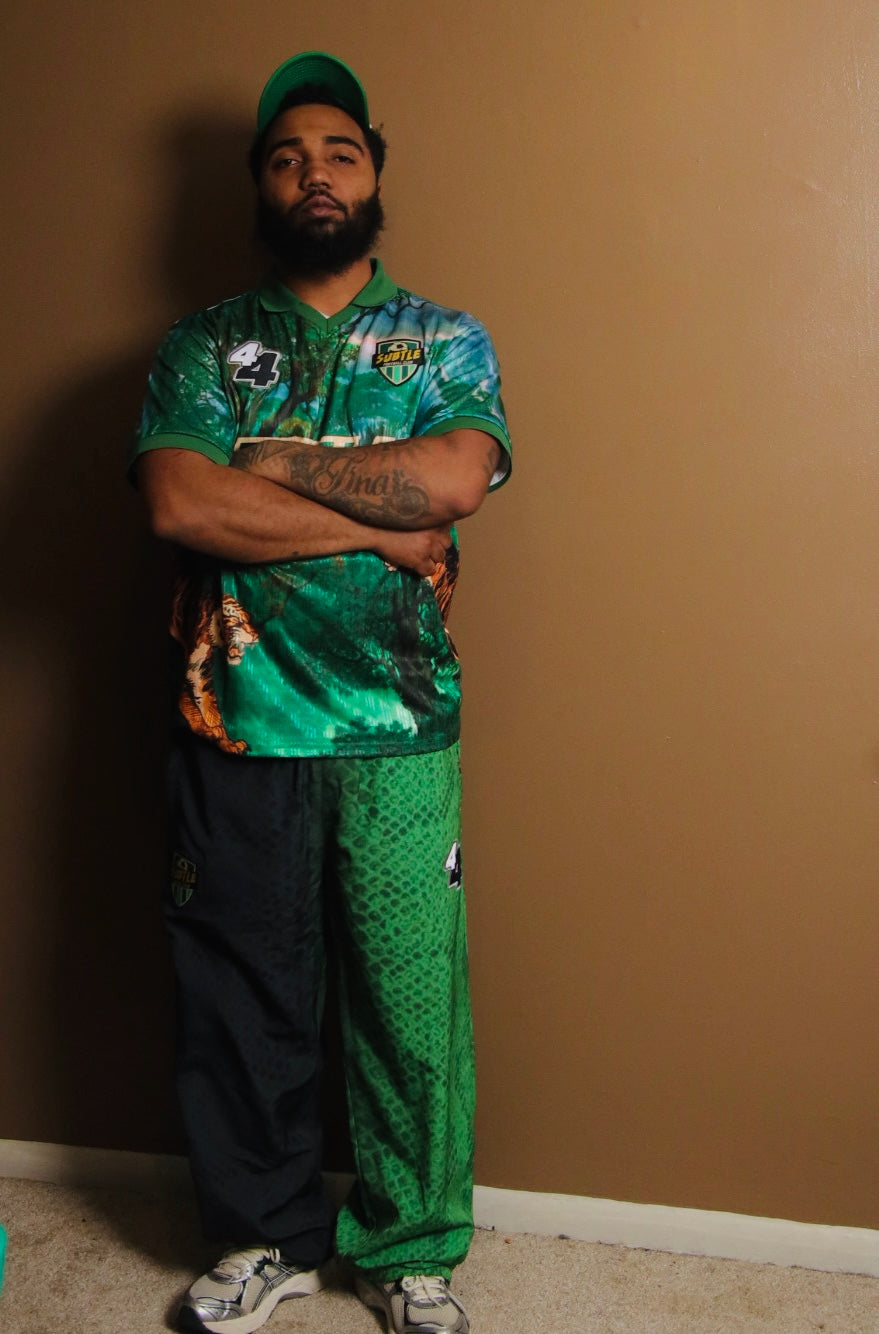 SnakeSkin Print Track Pant