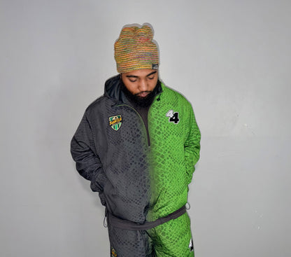 SnakeSkin Print TrackJacket