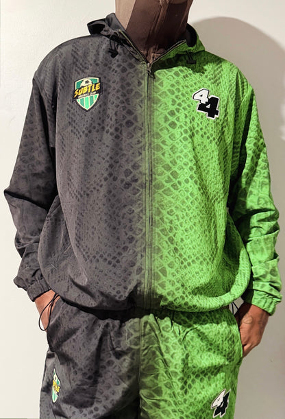 SnakeSkin Print TrackJacket